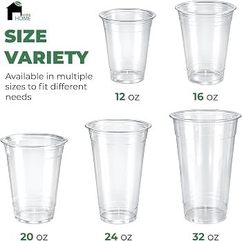 Vasos Transparentes 12 a 32 oz